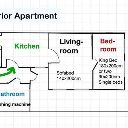 Apartment Centre Old Town King Beds *